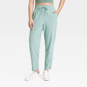 All In Motion - Women's Flex Woven High-Rise Taper Pants - All In  Green